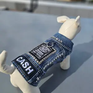 country dog patched vest