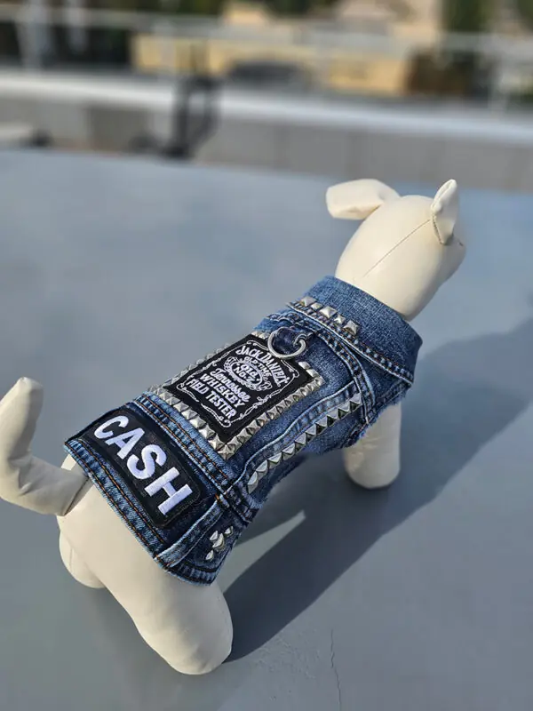 country dog patched vest